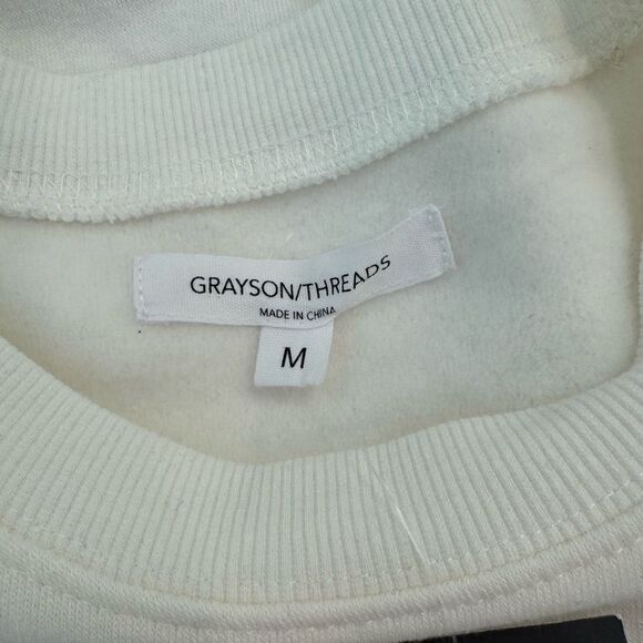 Grayson Threads Red and White Crewneck Sweater - Picture 5 of 7